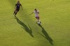 Canada's Cloe Lacasse, right, is pressed by Mexico's Scarlett Camberos during first half International friendly action in Toronto, on Tuesday, June 4, 2024. THE CANADIAN PRESS/Chris Young
