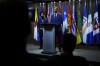 Stephen Brown, CEO, National Council of Canadian Muslims, speaks during a press conference on Parliament Hill in Ottawa on Tuesday, Sept. 19, 2023. THE CANADIAN PRESS/Sean Kilpatrick