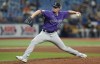 FILE - Colorado Rockies relief pitcher Justin Bruihl throws against the Tampa Bay Rays during the eighth inning of a baseball game Thursday, Aug. 24, 2023, in St. Petersburg, Fla. The Pirates signed Bruihl on Thursday, June 6, 2024, hoping the left-hander can help stabilize a bullpen that's been shaky at times during the early part of the season.(AP Photo/Chris O'Meara, File)