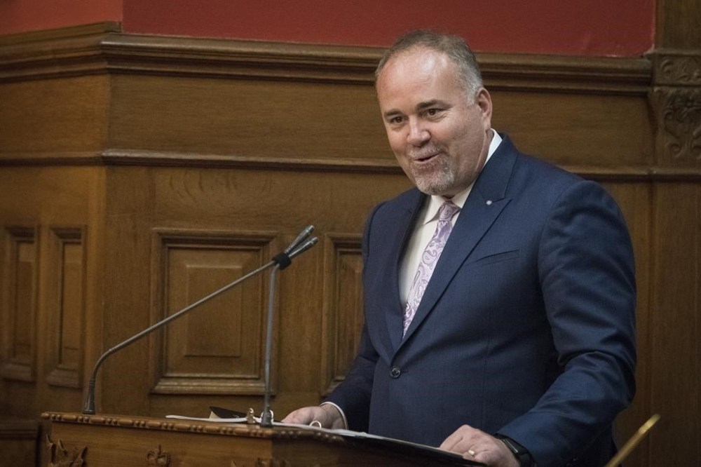 Todd Smith is sworn into his new role as Ontario's Minister of Children, Community and Social Services at Queen's Park in Toronto on Thursday, June 20, 2019. Ontario's major teachers' unions are welcoming a change in education ministers in a cabinet shuffle, saying they hope it signals a new path forward with Premier Doug Ford's government. THE CANADIAN PRESS/Tijana Martin