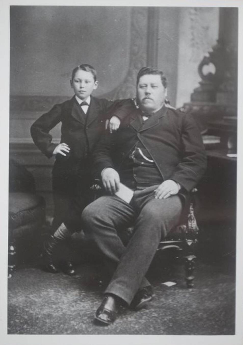 Supplied photo
                                Norquay and his son Horace pose for a photo.