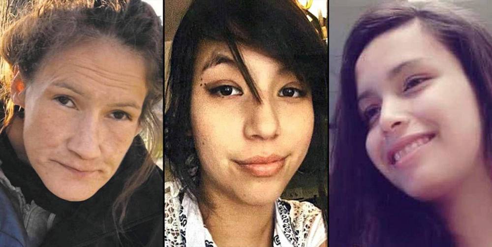 Victims of admitted serial killer Jeremy Skibicki (left) Morgan Beatrice Harris, Marcedes Myran, Rebecca Contois.