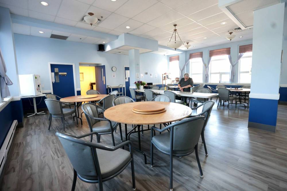 Ruth Bonneville / Free Pres
Inside the facility’s dining room at the New Siloam seniors residence.