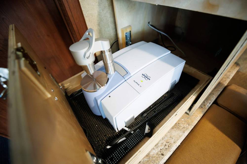 A mobile mass spectrometer, which can determine the components of illicit drugs. (Mike Deal / Free Press files)