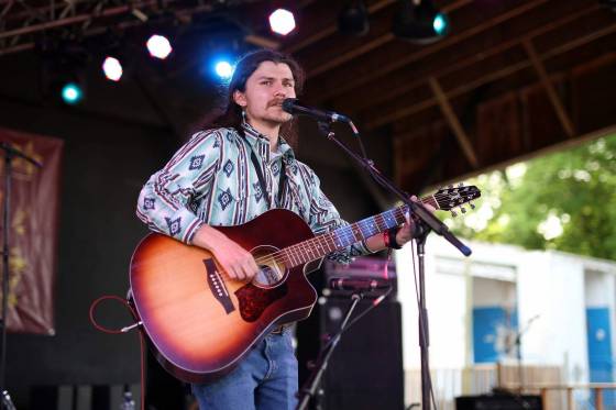 Singer-songwriter Mitchell Makoons (Tim Smith / The Brandon Sun files)
