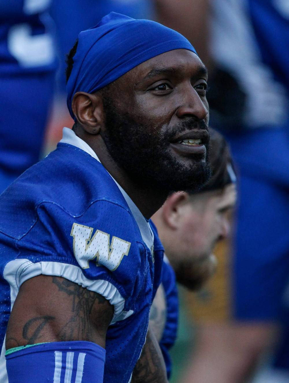 JOHN WOODS / FREE PRESS
Willie Jefferson is looking for a new partner in crime on the Bombers defence now that DE Jackson Jeffcoat has retired.