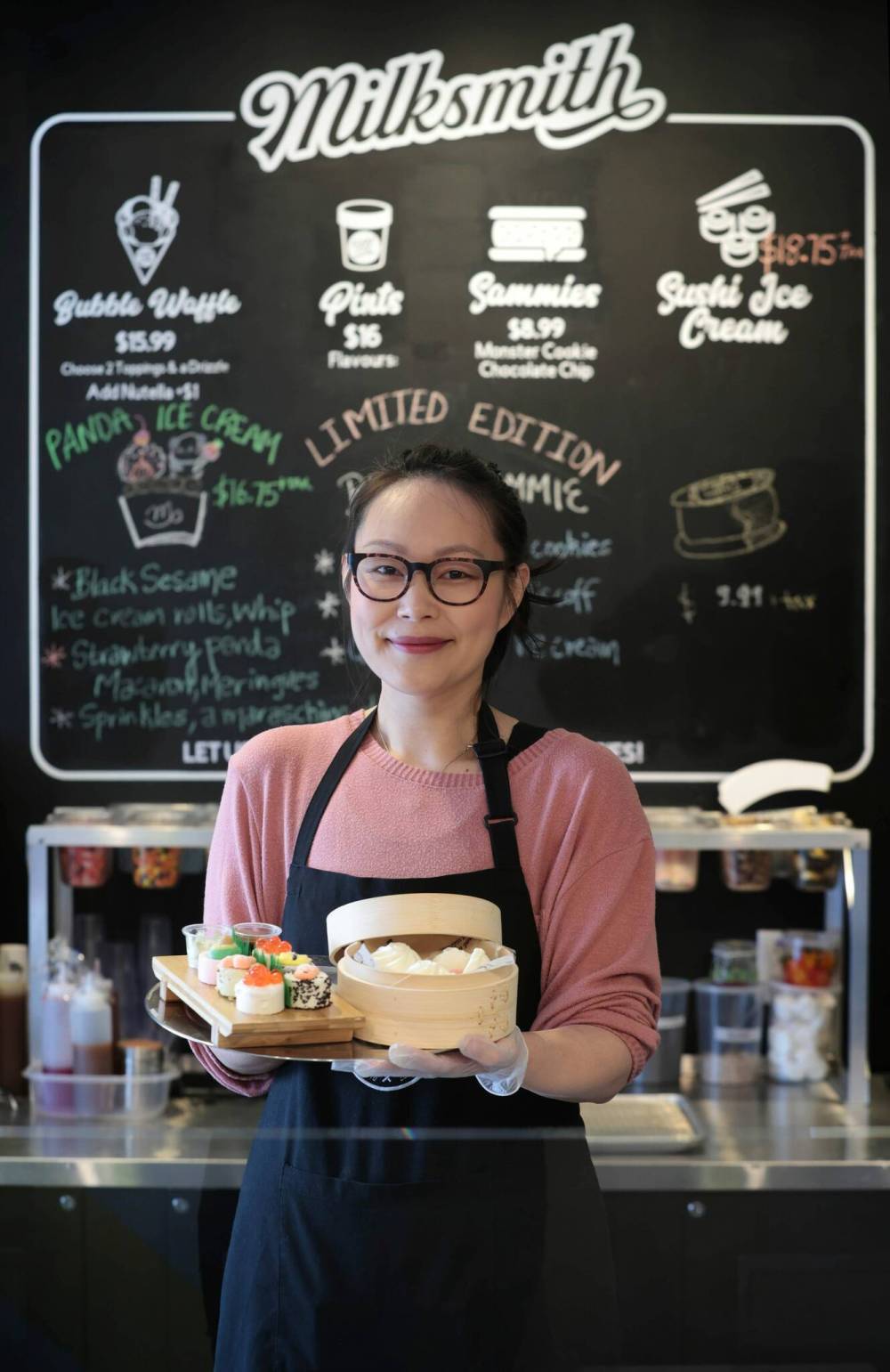 Ruth Bonneville / Free Press
                                Milksmith owner Siuleen Leibl says her team approaches ice cream as a medium for art.