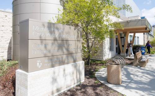 MIKE DEAL / FREE PRESS The Mental Health Crisis Response Centre at 817 Bannatyne Avenue.