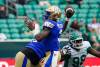 HEYWOOD YU / THE CANADIAN PRESS
                                Blue Bombers quarterback Terry Wilson Jr. tossed the pigskin for 115 yards and a touchdown Monday against the Roughriders.
