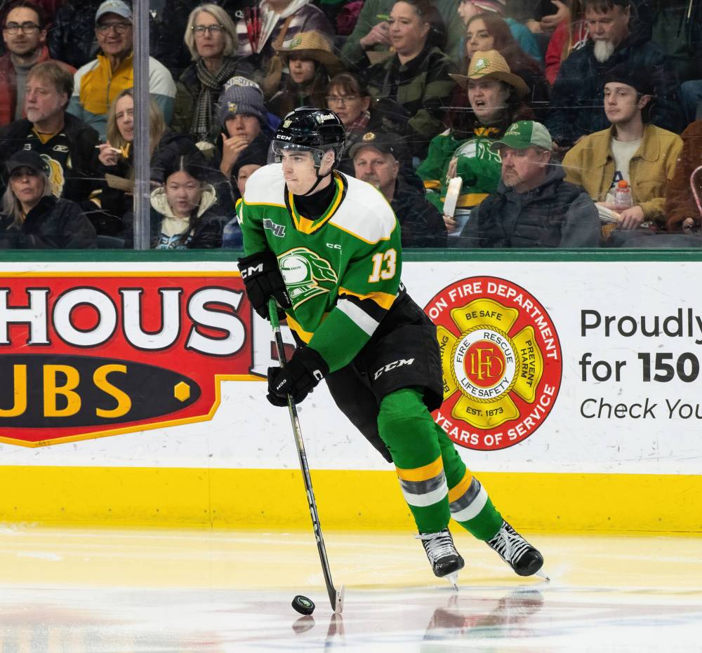 LONDON KNIGHTS PHOTO
Jacob Julien say playing strong defensive hockey is a key to creating offensive opportunities.