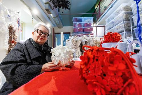 MIKE DEAL / FREE PRESS
                                Tijen Roshko came to the University of Manitoba from Turkey in the 1980s. There she met her husband, who was instrumental in the associate professor of interior design&rsquo;s move to create Kolye TJN.