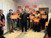 MALAK ABAS / FREE PRESS Federal NDP leader Jagmeet Singh was in Winnipeg Saturday to throw his support behind the party’s candidate for the upcoming byelection for Elmwood-Transcona.
