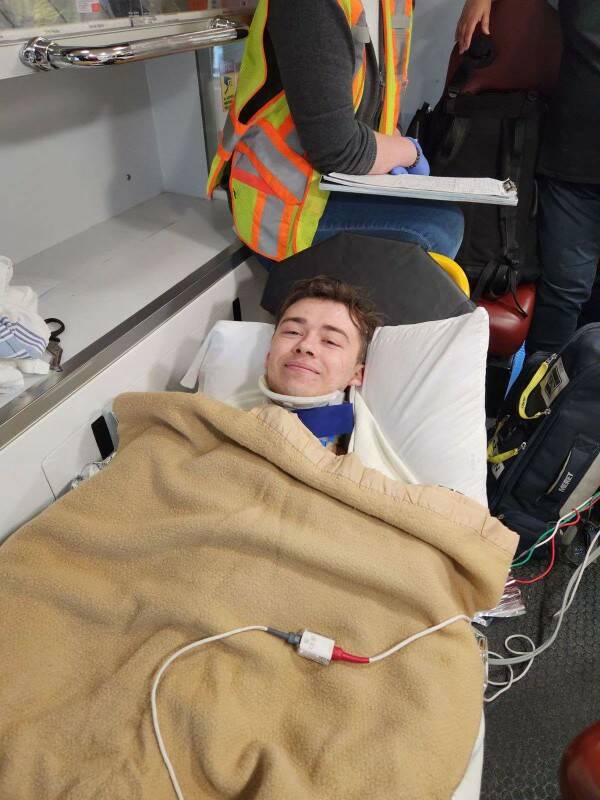 BEN CAMERON PHOTO
Ben Cameron is ‘lucky to be alive’ after a Wednesday crash near Killarney.