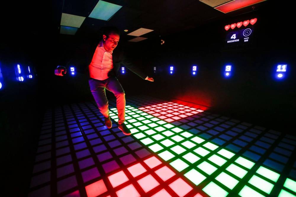JOHN WOODS / FREE PRESS
Adam Schmidt, president and founder of Activate, in one of his company’s game rooms in Winnipeg. The firm has signed a 30-site contract with We Do Play in the United Kingdom.