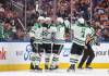 Jason Franson / The Canadian Press
                                Dallas Stars’ Thomas Harley (55), Jason Robertson (21), Roope Hintz (24) and Christopher Tanev (3) celebrate a goal against the Edmonton Oilers during second period third-round NHL playoff action in Edmonton on Monday May 27, 2024.THE CANADIAN PRESS/