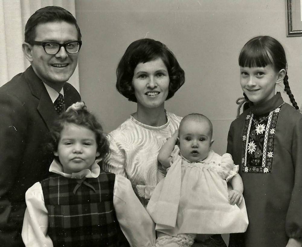 SUPPLIED
From left: Harold, his wife, Neoma, and his daughters Linda, Ruth and Connie.