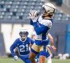 MIKE DEAL / FREE PRESS
Winnipeg Blue Bombers’ Kenny Lawler (89) during training camp at Princess Auto Stadium Tuesday.
240514 - Tuesday, May 14, 2024.