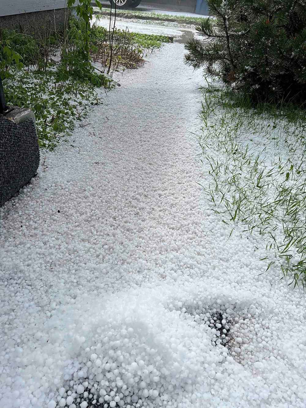 Hail in Silver Heights (Alexander Pankiw photo)