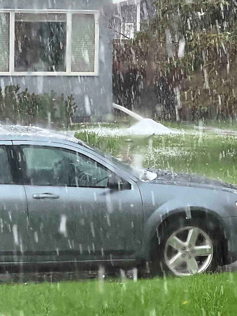 Hail in Silver Heights (Alexander Pankiw photo)