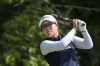Nasa Hataoka, of Japan, tees off on the 18th hole during the first round of the ShopRite LPGA Classic golf tournament, Friday, June 7, 2024, in Galloway, N.J.(AP Photo/Chris Szagola)