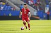 Canada midfielder Stephen Eustaquio (7) runs with the ball during the second half of a CONCACAF Nations League Play-In soccer match between Trinidad And Tobago and Canada, Saturday, March 23, 2024, in Frisco, Texas. Canada won 2-0. THE CANADIAN PRESS/AP-Julio Cortez