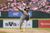 Milwaukee Brewers pitcher Freddy Peralta throws against the Detroit Tigers in the first inning of a baseball game, Saturday, June 8, 2024, in Detroit. (AP Photo/Paul Sancya)