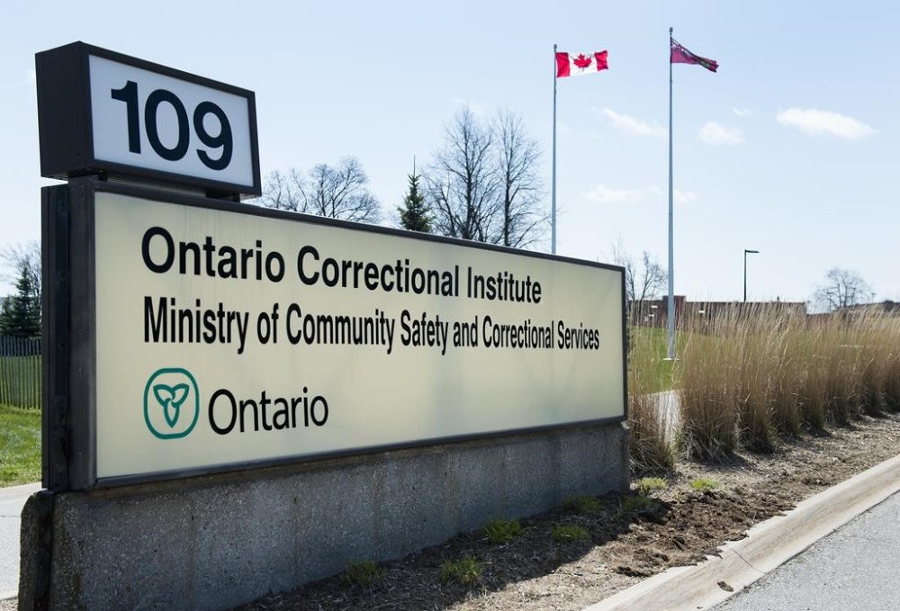 The Ontario Correctional Institute (OCI) in Brampton, Ont., is shown on April 20, 2020. THE CANADIAN PRESS/Nathan Denette
