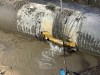 The damaged section of a water pipe is shown in this handout image provided by the City of Calgary. THE CANADIAN PRESS/HO-City of Calgary
*MANDATORY CREDIT *