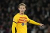 FILE - Barcelona's Frenkie de Jong gestures during the Champions League quarterfinal first leg soccer match between Paris Saint-Germain and Barcelona at the Parc des Princes stadium in Paris, Wednesday, April 10, 2024. Netherlands midfielder De Jong has been ruled out of the European Championship after failing to recover from an ankle injury, dealing a blow to the team's chances at the tournament that starts on Friday, June 14. (AP Photo/Lewis Joly, File)