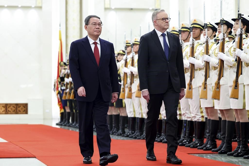 中国首相が土曜日にオーストラリアを訪問 – ウィニペグ・フリー・プレス