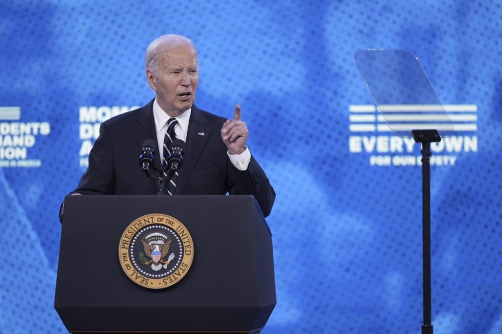 President Joe Biden speaks to Everytown for Gun Safety Action Fund's