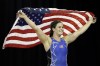 FILE - The United States' Adeline Gray celebrates her gold medal win in the Pan Am Games in Mississauga, Ontario, July 17, 2015. On April 20, 2024, Kennedy Blades defeated Gray at the U.S. Olympic wrestling trials, immediately making her a favorite for the 2024 Paris Olympics. (AP Photo/Gregory Bull, File)