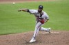 Atlanta Braves starting pitcher Reynaldo Lopez throws during the fifth inning of a baseball game against the Baltimore Orioles, Thursday, June 13, 2024, in Baltimore. (AP Photo/Nick Wass)
