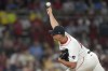 Boston Red Sox's Brad Keller delivers a pitch to a Philadelphia Phillies batter during the ninth inning of a baseball game, Thursday, June 13, 2024, in Boston. (AP Photo/Steven Senne)