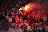Serbia fans lit flares during an international friendly soccer match between Austria and Serbia at the Ernst Happel Stadion in Vienna, Austria, Tuesday, June 4, 2024. (AP Photo/Matthias Schrader)