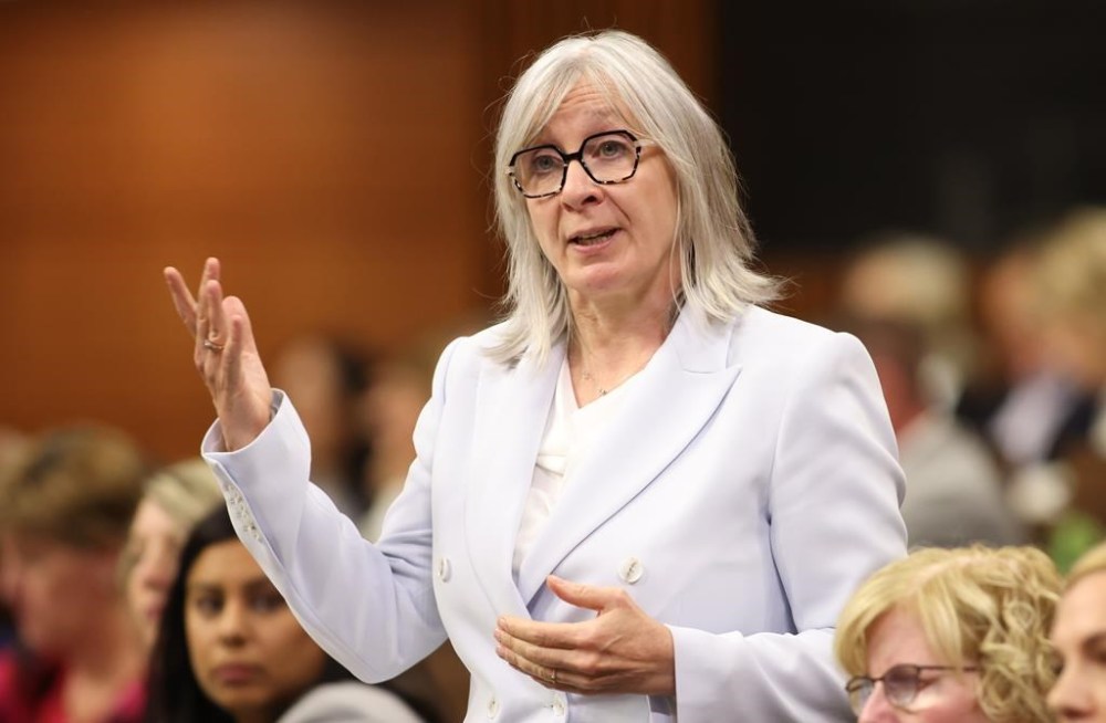 Minister of Indigenous Services Patty Hajdu rises during Question Period in the House of Commons on Parliament Hill in Ottawa on Thursday, June 13, 2024. A First Nation in northern Manitoba says its nursing station is operating at half-capacity, and as a result members are going without the care they need. THE CANADIAN PRESS/ Patrick Doyle