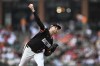 Baltimore Orioles pitcher Kyle Bradish throws during the first inning of a baseball game against the Philadelphia Phillies, Friday, June 14, 2024, in Baltimore. (AP Photo/Terrance Williams)