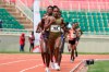 Faith Kipyegon, of Kenya leads 1500m Women Final, during the Kenya track and field Paris 2024 Olympics trials, at the Nyayo National Stadium Nairobi, Kenya Saturday, June 15, 2024. (AP Photo/Brian Inganga)