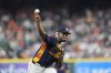Houston Astros starting pitcher Ronel Blanco throws against the Detroit Tigers during the first inning of a baseball game Sunday, June 16, 2024, in Houston. (AP Photo/David J. Phillip)