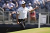 Corey Conners, of Canada, gestures on the third hole during the third round of the U.S. Open golf tournament Saturday, June 15, 2024, in Pinehurst, N.C. (AP Photo/Frank Franklin II)
