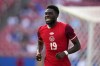 Canada forward Alphonso Davies (19) jogs up field after taking a shot in the second half of a CONCACAF Nations League Play-In soccer match against Trinidad And Tobago, Saturday, March 23, 2024, in Frisco, Texas. Canada coach Jesse Marsch has named Bayern Munich star fullback Davies as team captain ahead of Copa America.
Midfielder Stephen Eustàquio was named vice-captain. ​THE CANADIAN PRESS/AP/Julio Cortez