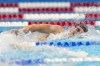 Luke Hobson swims during the Men's 200 freestyle semifinals Sunday, June 16, 2024, at the US Swimming Olympic Trials in Indianapolis. (AP Photo/Michael Conroy)