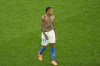 Italy's Michael Folorunsho walks on the pitch at the end of a Group B match between Italy and Albania at the Euro 2024 soccer tournament in Dortmund, Germany, Saturday, June 15, 2024. (AP Photo/Andreea Alexandru)