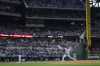 New York Mets pitcher Sean Manaea throws a pitch to the Texas Rangers during the second inning of a baseball game, Wednesday, June 19, 2024, in Arlington, Texas. (AP Photo/Julio Cortez)