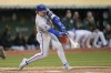 Kansas City Royals' Bobby Witt Jr. hits an RBI double during the fifth inning of a baseball game against the Oakland Athletics in Oakland, Calif., Wednesday, June 19, 2024. (AP Photo/Jeff Chiu)