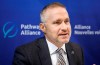 Pathways Alliance CEO Kendall Dilling is interviewed at the World Petroleum Congress in Calgary, Monday, Sept. 18, 2023.THE CANADIAN PRESS/Jeff McIntosh
