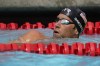 FILE_ Matt Grevers pauses after competing in the men's 100-meter freestyle final at the TYR Pro Swim Series swim meet Sunday, April 11, 2021, in Mission Viejo, Calif. Grevers, a six-time Olympic medalist who came out of retirement to swim at the U.S. Olympic trials in Indianapolis at age 39, competed Thursday, June 20, 2024, in the prelims of the 50-meter freestyle but failed to advance, tying for the 47th. (AP Photo/Ashley Landis, File)