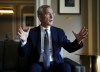 NATO Secretary-General Jens Stoltenberg takes part in an interview in Ottawa on Thursday, June 20, 2024. THE CANADIAN PRESS/Sean Kilpatrick