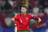 Portugal's Cristiano Ronaldo reacts after Czech Republic's Lukas Provod scoring the opening goal during a Group F match between Portugal and Czech Republic at the Euro 2024 soccer tournament in Leipzig, Germany, Tuesday, June 18, 2024. (AP Photo/Petr Josek)
