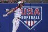 FILE - Oklahoma's Jana Johns celebrates after scoring in the fifth inning of the NCAA college Big 12 Championship softball game against Oklahoma State, Saturday, May 15, 2021, in Oklahoma City. Oklahoma City will host softball and canoe slalom at the 2028 Summer Olympics. LA28 made the announcement in a news release Friday, June 21, 2024.(AP Photo/Sue Ogrocki, File)